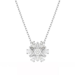 Collier - SWAROVSKI - Idyllia - Fleur blanche - Métal rhodié - 45 cm