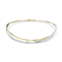 Collier - SWAROVSKI - Hyperbola - Blanc et Jaune - Longueur: 35.1 cm - Plaqué or