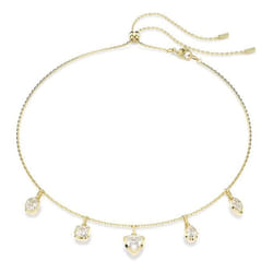 Collier - SWAROVSKI - Imber Dangling - Métal rhodié doré - Longueur 45 cm - Cristaux blancs