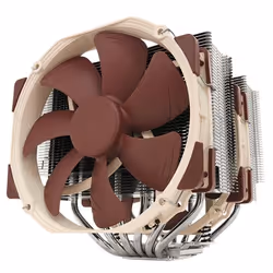 Noctua NH-D15 SE-AM4, Refroidisseur, 300 tr/min, 1500 tr/min, 24,6 dB, 140,2 m³/h, Beige, Marron, Acier inoxydable
