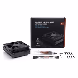 Noctua NH-L9A-AM5 CHROMAX.BLACK système de refroidissement d'ordinateur Processeur Refroidisseur d'air 9,2 cm Noir 1 pièce(s) - Vue supplémentaire 4