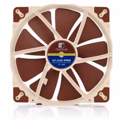 Noctua NOC-NF-A20-PWM Boitier PC Ventilateur 20 cm Beige, Marron 1 pièce(s)