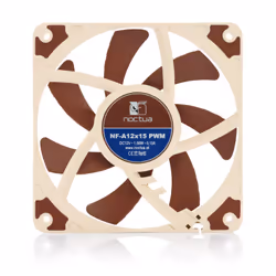 Noctua NF-A12x15 PWM Boitier PC Ventilateur 12 cm Beige, Marron