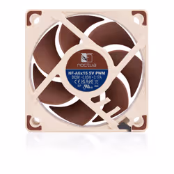 Noctua NF-A6X15 5V PWM système de refroidissement d’ordinateur Boitier PC Ventilateur 6 cm Marron 1 pièce(s) - Vue supplémentaire 4