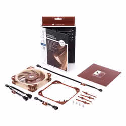 Noctua NF A12x25 PWM Boitier PC Ventilateur 12 cm Beige, Rouge - Vue supplémentaire 5