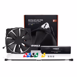 Noctua NF-A20 PWM CH.BK.S système de refroidissement d’ordinateur Boitier PC Ventilateur 20 cm Noir