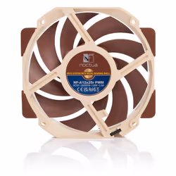 Noctua NF-A12X25R PWM Boitier PC Ventilateur 12 cm Beige, Marron - Vue supplémentaire 4