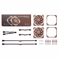 Noctua NF-A12X25 G2 PWM SX2-PP système de refroidissement d'ordinateur Boitier PC Ventilateur 12 cm Beige 2 pièce(s) - Vue supplémentaire 3