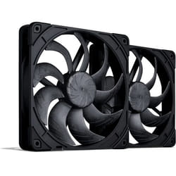 Noctua NF-A14X25 G2 PWM SX2-PP CHROMAX.BLACK système de refroidissement d'ordinateur Boitier PC Ventilateur 14 cm Noir 2 pièce(s)