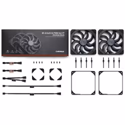 Noctua NF-A14X25 G2 PWM SX2-PP CHROMAX.BLACK système de refroidissement d'ordinateur Boitier PC Ventilateur 14 cm Noir 2 pièce(s) - Vue supplémentaire 8