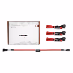Noctua NA-SEC1 CHROMAX.RED, Cable extension, Rouge, 4 broches, Femelle, Femelle, 300 mm