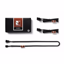 Noctua NA-SEC3, Rallonge de câble, Noir, 3-pin + 4-pin, 4 broches, Femelle, Femelle