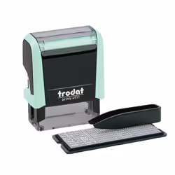 Trodat 4911 TYPOMATIC, Auto-encreur, Tampon texte/date, 13 x 37 mm, Noir, Vert clair, CO2 compensated, 54 mm