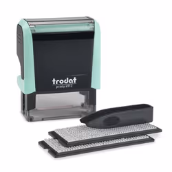 Trodat 4912 TYPOMATIC, Auto-encreur, Tampon texte/date, 17 x 46 mm, Noir, Vert clair, 63 mm, 35 mm