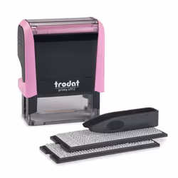 Trodat 4912 TYPOMATIC, Auto-encreur, Tampon texte/date, 17 x 46 mm, Noir, Rose, 63 mm, 35 mm