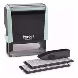 Trodat 4913 TYPOMATIC, Auto-encreur, Tampon texte/date, 21 x 57 mm, Noir, Vert clair, 70 mm, 36 mm