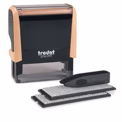 Trodat 4913 TYPOMATIC, Auto-encreur, Tampon texte/date, 21 x 57 mm, Noir, Crème, 70 mm, 36 mm