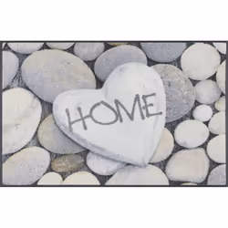 wash+dry Pebble Stone, Paillasson décoratif, Intérieure, Rectangulaire, Gris, Image, 500 mm