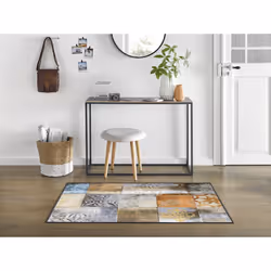 wash+dry 57171 tapis de sol Intérieure Rectangle Polyamide Multicolore