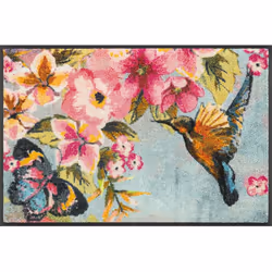 wash+dry Bloomibri Paillasson caoutchouc Intérieure Rectangulaire Multicolore