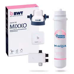 BWT MIXXO Perfect Taste - Filtre à eau sous évier pour robinet existant  Avec cartouche filtrante minéralisante