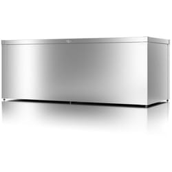 Coffre de rangement polyvalent - taille l - Argent métallisé - 179x76,5x68,2 - acier - Guardi