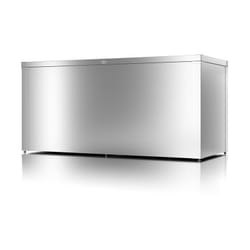 Coffre haut de rangement polyvalent - taille l - Argent métallisé - 179x76,5x82,2 - acier - Guardi