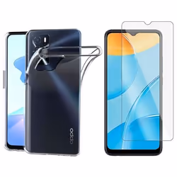 Coque et protection écran - Oppo - A16/A16s - Verre trempé - Transparent - 360 degrés