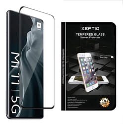 Protection décran en Verre trempé Full Cover Noir Xiaomi Mi 11 LITE - Mi11 LITE 5G  - Tempered Glass Screen Protector