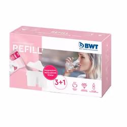 BWT 814544, Filtre pompée à eau manuelle, Rose, Blanc