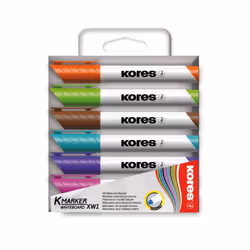 Kores M20802, 6 pièce(s), Bleu, Marron, Vert clair, Orange, Rose, Violet, Pointe ogive, Multicolore, Rond, 3 mm
