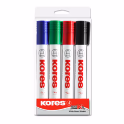 Kores M20843, 4 pièce(s), Noir, Bleu, Vert, Rouge, Noir, Bleu, Vert, Rouge, Blanc, 3 mm