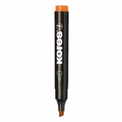 Kores M20954, Orange, Pointe biseautée, Multicolore, Vitrocéramique, Métal, Textile, Bold, 3 mm