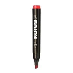 Kores M20957 marqueur indélébile Pointe biseautée Rouge 1 pièce(s)