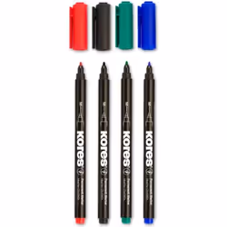 Kores M22141, Noir, Bleu, Marron, Vert, Bleu clair, Vert clair, Orange, Rose, Rouge, Violet, Pointe ogive, Multicolore, Moyen ...
