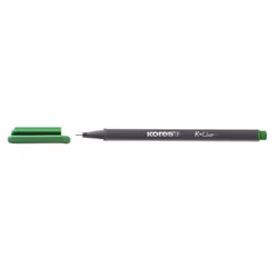 Kores FL28104, 12 pièce(s), Vert, Pointe fine, Vert, Gris, Rond, 0,4 mm