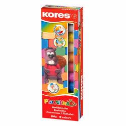 Kores 34010, Pâte à modeler, Couleurs assorties, Enfant, 10 pièce(s), 10 couleurs, Garçon/Fille
