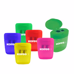 Kores SP35810, Taille crayon manuel, Couleurs assorties