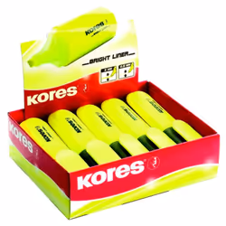 Kores TM36101, 10 pièce(s), Jaune, Noir, Jaune