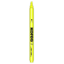 Kores TM36201 marqueur 12 pièce(s) Pointe biseautée Jaune