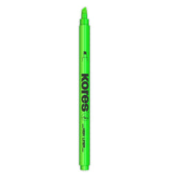 Kores TM36205 marqueur 12 pièce(s) Pointe biseautée Vert