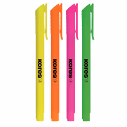 Kores TM36240, 4 pièce(s), Vert, Orange, Rose, Jaune, Multicolore, Rond, 0,5 mm, 3,5 mm