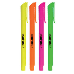 Kores TM36240 marqueur 4 pièce(s) Vert, Orange, Rose, Jaune