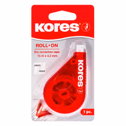 Kores 84723 film/bande correcteur 15 m Rouge 1 pièce(s)