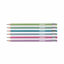 Pochette de 6 crayons de couleur Kores couleurs pastels