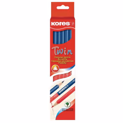 Kores TwinJumbo, Bleu, Rouge, 6 pièce(s)