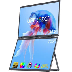 Moniteur double écran UPERFECT Full HD 185 pouces 1080P 100% sRGB
