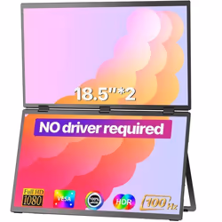 UPERFECT 185 pouces double écran supérieur et inférieur moniteur portable Full HD 100HZ 1080P