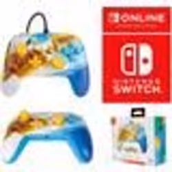 Manette de jeu - Nintendo - PowerA - Filaire - Blanche - Officielle Pokémon Pikachu