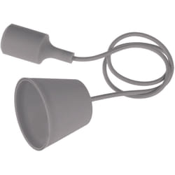 Fraschetti - douille suspension fantasy silicone E27 gris -FTGR150